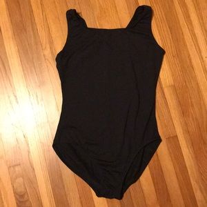 Basic black leotard